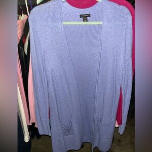 Halogen Lavender Open-Front Women's Cardigan
